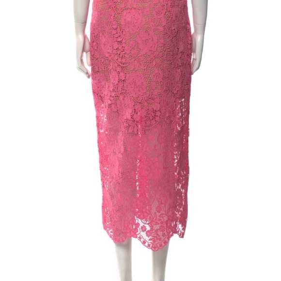 Self Portrait nwt Elegant Pink Lace Skirt - Picture 12 of 16